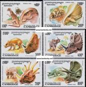 *Známky Kambodža 1995 Dinosaury, nerazítk. séria MNH - Kliknutím na obrázok zatvorte -